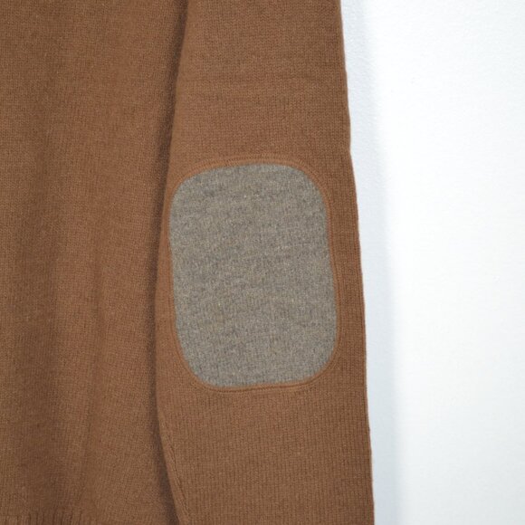 Black Brown 1826 Lambwool Blend Mens M Pullover V Neck Stretch Knit Sweater - Picture 7 of 10